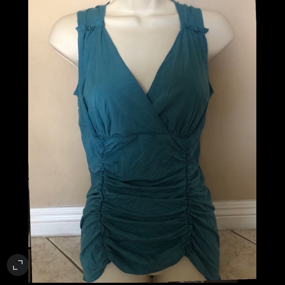 Studio M Copenhagen Turquoise Dressy Tank Top NEW
